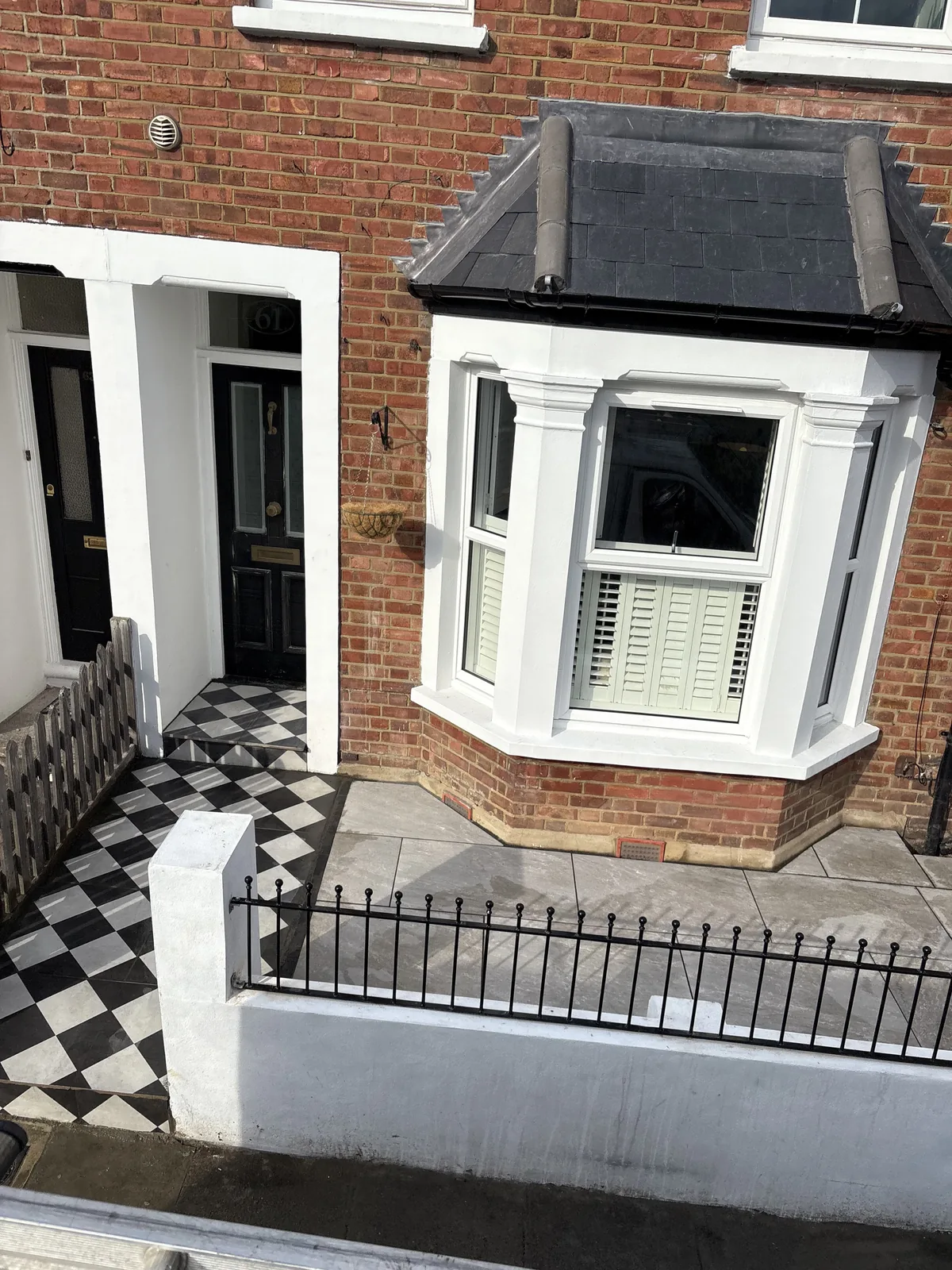 Stone steps and paving detail